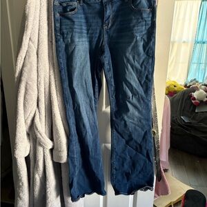 American Eagle Outfitters Dark Blue Flare Jeans